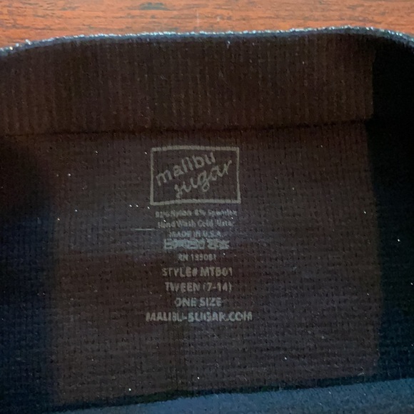 Black sparkly Bandeau top - Picture 2 of 3